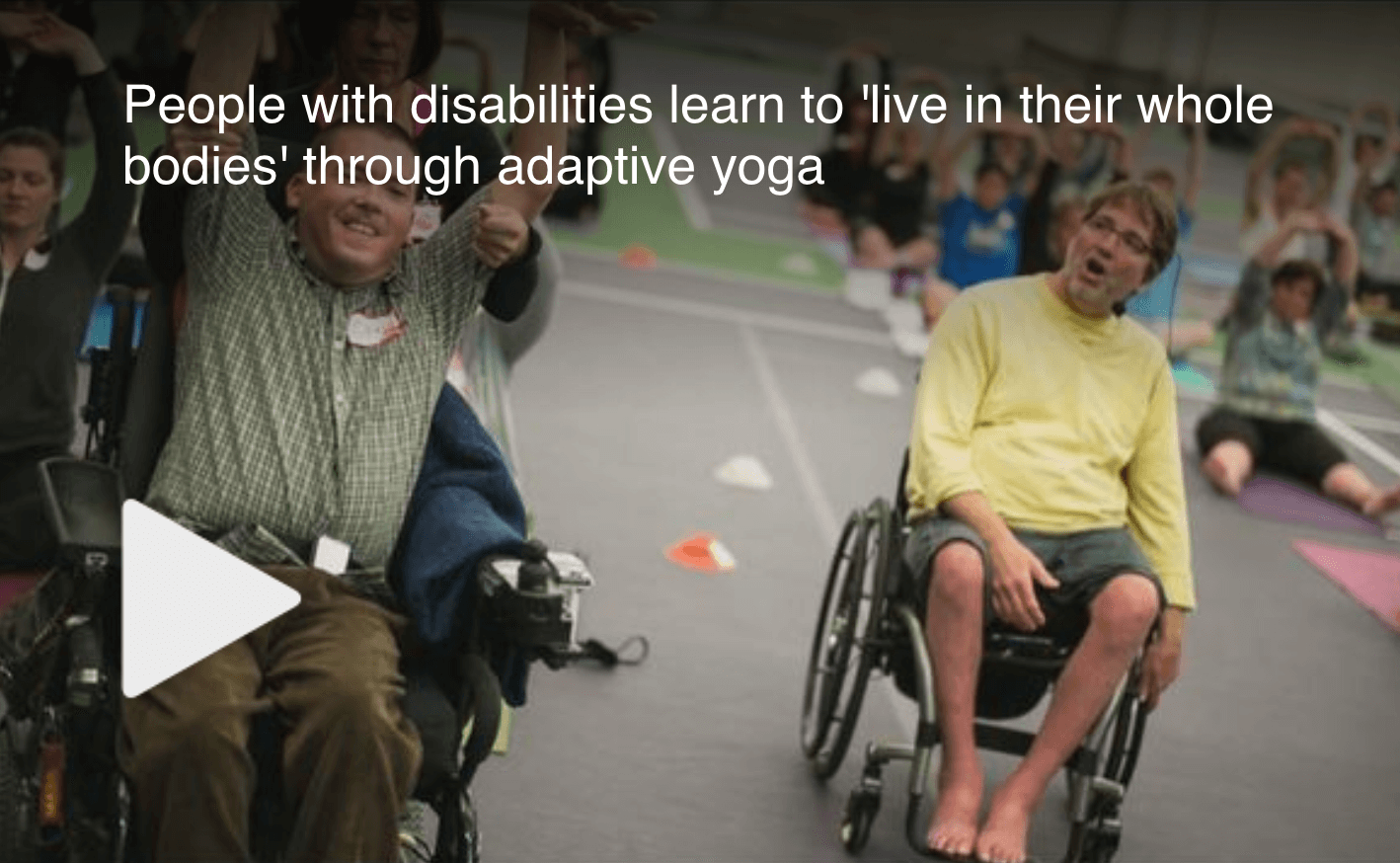 Fox9: People with disabilities learn to ‘live in their whole bodies’ through adaptive yoga
