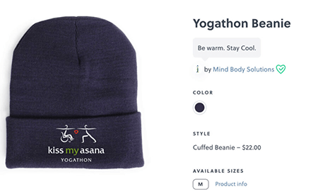 Yogathon Beanie (Dark Blue)